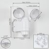 Anyarhwi Aplique para exterior LED Blanca, 2 luces, Sensor de movimiento