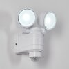Anyarhwi Aplique para exterior LED Blanca, 2 luces, Sensor de movimiento