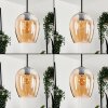 Vevino Lámpara Colgante Cristal 20cm Colores ámbar, 3 luces