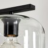 Lauden Lámpara Colgante Cristal 20cm Transparente, 3 luces