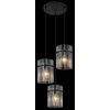 Globo GORLEY Lámpara Colgante Negro, 3 luces