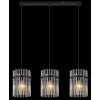Globo GORLEY Lámpara Colgante Negro, 3 luces
