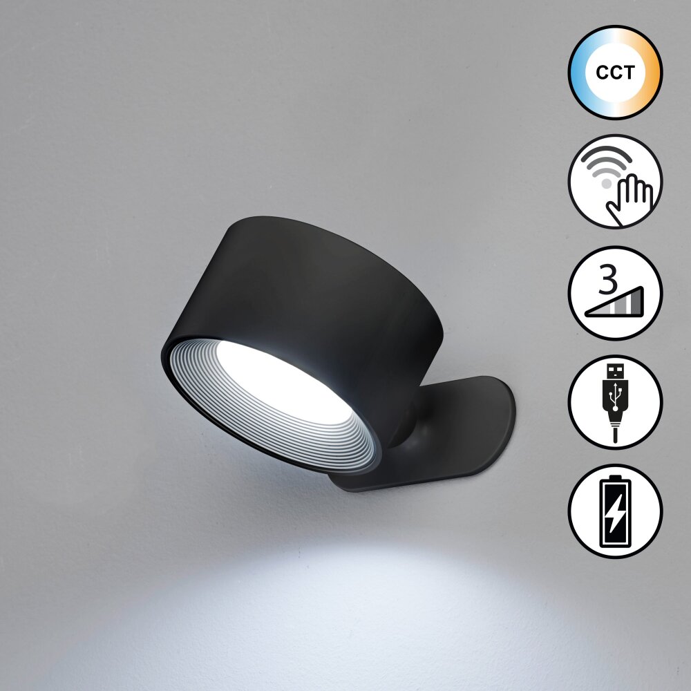 FHL easy Magnetics Aplique LED Negro, 1 luz main product photo