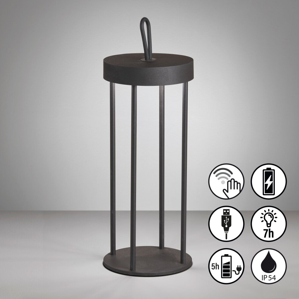 FHL easy Kante Lámpara de mesa LED Negro, 1 luz main product photo