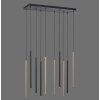 Paul Neuhaus FLUTE Lámpara Colgante LED Negro, 10 luces