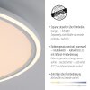 Leuchten Direkt EDGING Lámpara de Techo LED Blanca, 2 luces, Mando a distancia
