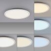 Leuchten Direkt EDGING Lámpara de Techo LED Blanca, 2 luces, Mando a distancia