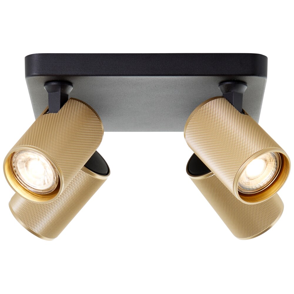 Brilliant Marty Lámpara de Techo Negro, 4 luces main product photo