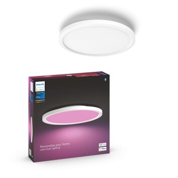 Philips Hue Surimu Lámpara de Techo LED Blanca, 1 luz
