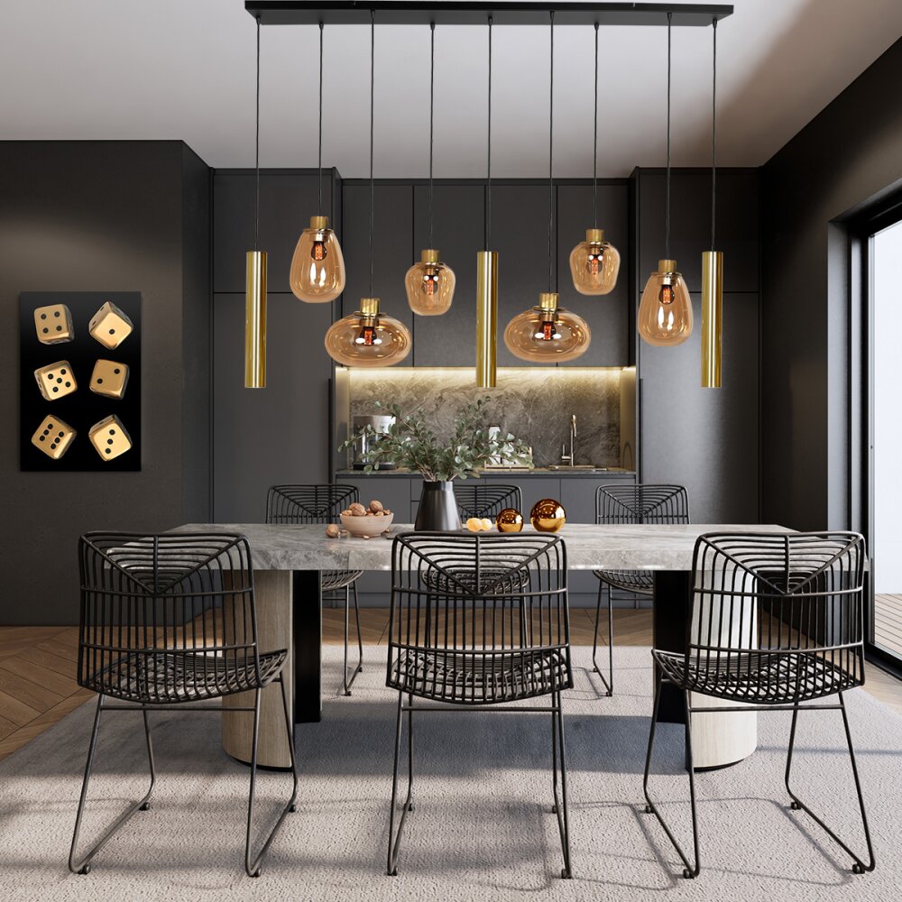 Steinhauer Reflexion Lámpara Colgante LED, 9 luces main product photo