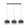 Burgase Lámpara Colgante Antracita, 3 luces