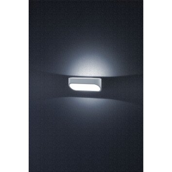 Helestra CAPE Aplique para exterior LED Gris, Plata, 1 luz