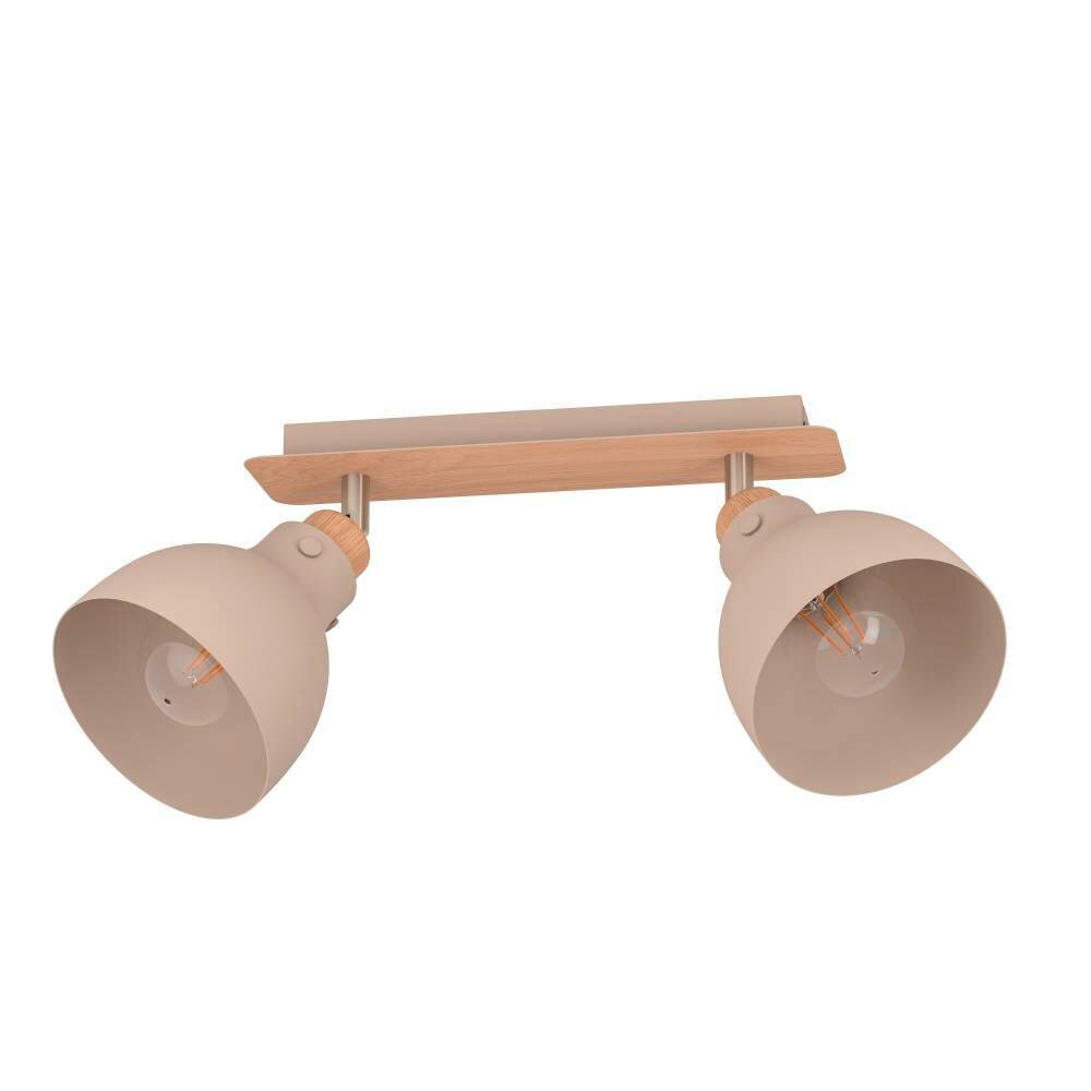 Eglo ARRECIFE Lámpara de Techo Color madera, Níquel-mate, 2 luces main product photo
