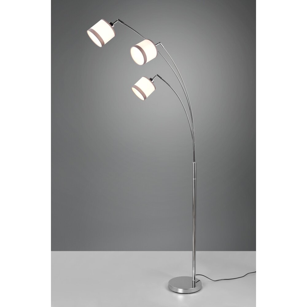 Reality DAVOS Lámpara de Pie Cromo, 3 luces main product photo