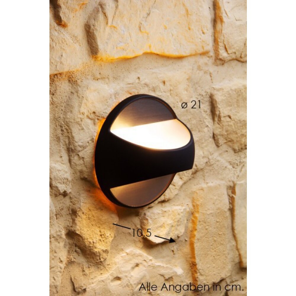 Nordlux TWIN Aplique para exterior Negro, 1 luz main product photo