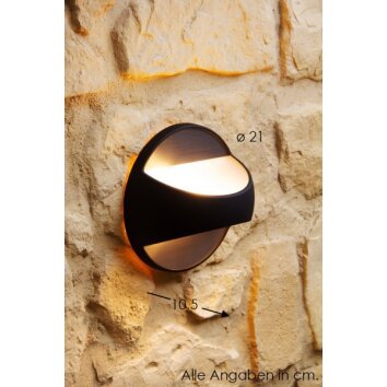 Nordlux TWIN Aplique para exterior Negro, 1 luz