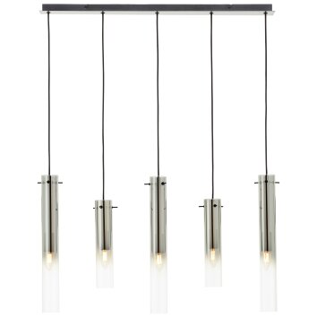 Brilliant Glasini Lámpara Colgante Negro, 5 luces