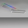 Leuchten Direkt RENDA Lámpara de Techo LED Plata, 2 luces, Mando a distancia, Cambia de color