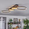 Avelal Lámpara de Techo LED Marrón, Color madera, Negro, 1 luz