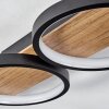 Avelal Lámpara de Techo LED Marrón, Color madera, Negro, 1 luz