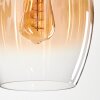 Vevino Lámpara Colgante Cristal 20cm Transparente, 4 luces