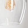 Vevino Lámpara Colgante Cristal 20cm Transparente, 4 luces