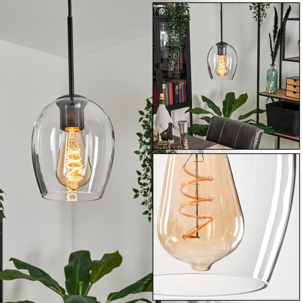 Vevino Lámpara Colgante Cristal 15cm Transparente, 1 luz main product photo