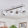 Tibro Lámpara de Techo Plata, Blanca, 4 luces