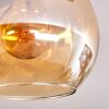 Montgomery Lámpara de Techo Cristal 15cm Negro, 3 luces