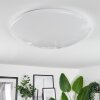 Melres Lámpara de Techo LED Blanca, 1 luz, Mando a distancia