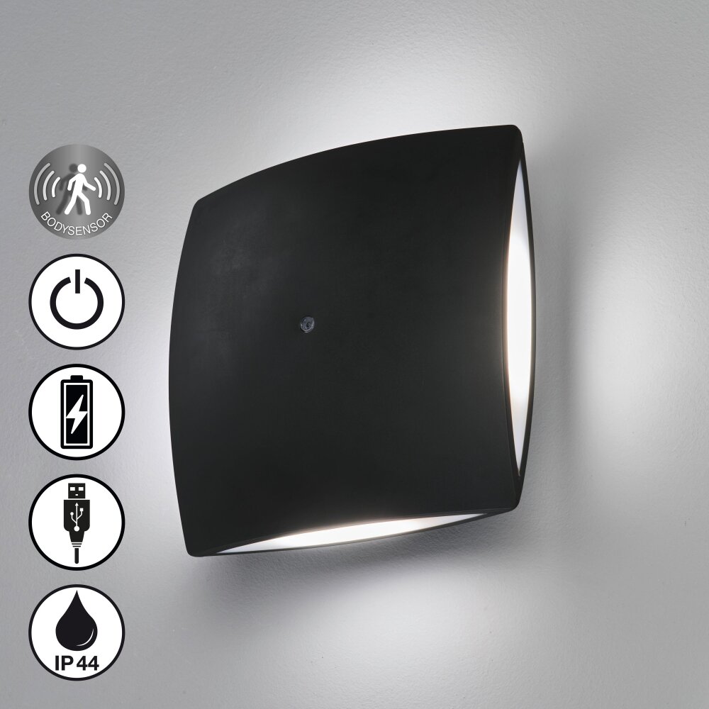FHL easy Magnetics Aplique para exterior LED Negro, 4 luces, Sensor de movimiento main product photo