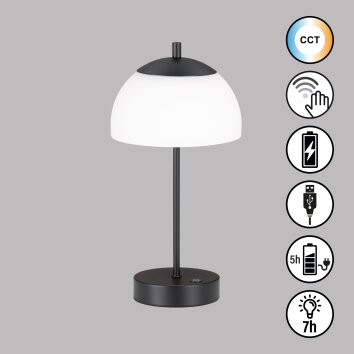 FHL easy Riva Lámpara de mesa LED Negro, 1 luz