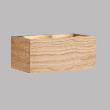 Fischer & Honsel SHINEWOOD Aplique LED Crudo, 4 luces