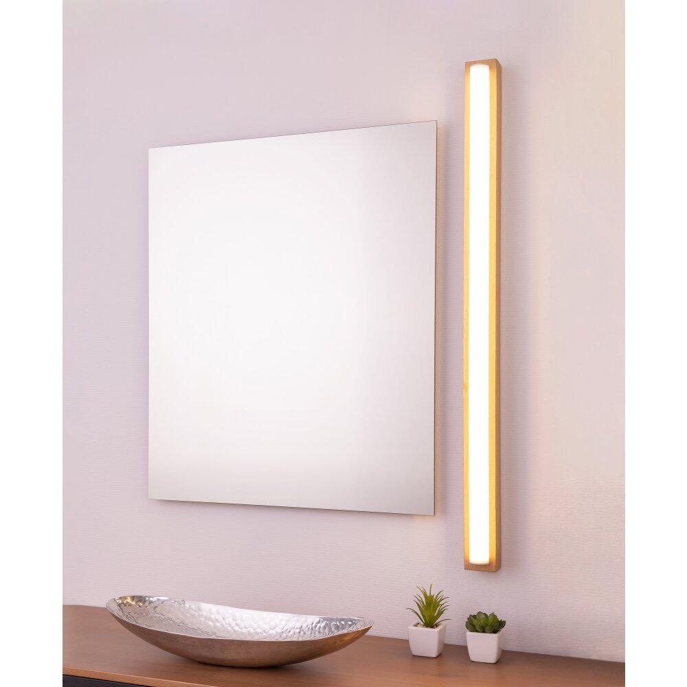 Amboy Aplique LED Madera clara, 1 luz main product photo