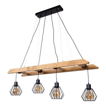 Amaichá Lámpara Colgante Crudo, 4 luces