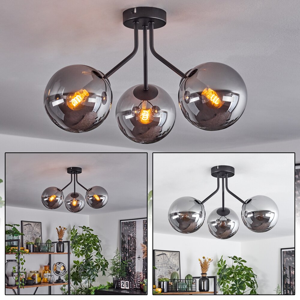 Gastor Lámpara de Techo Negro, 3 luces main product photo