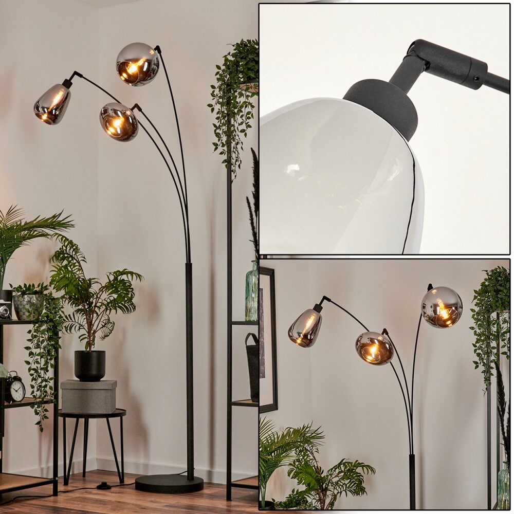 Maynal Lámpara de Pie Negro, 3 luces main product photo