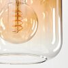 Lauden Lámpara Colgante Cristal 20cm Colores ámbar, Transparente, 1 luz