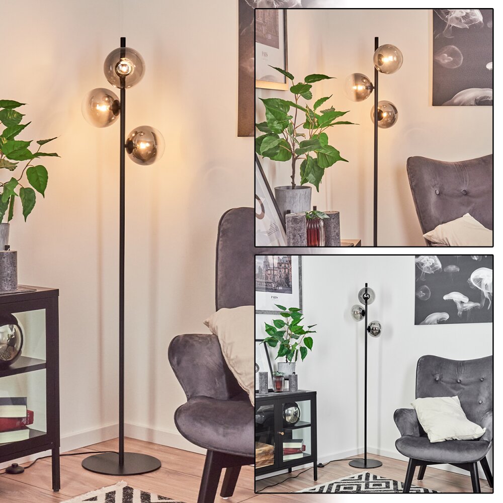 Remaisnil Lámpara de Pie Negro, 3 luces main product photo