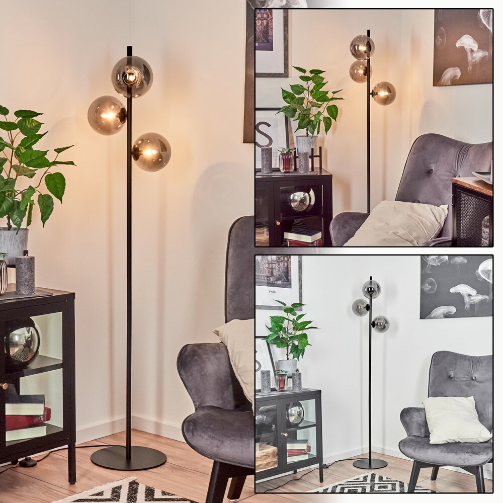 Remaisnil Lámpara de Pie Negro, 3 luces main product photo