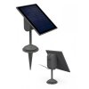 Lutecsun connec Solar MINIS Set de 2 x luces y 1 x panel solar LED Cromo, Negro, 3 luces