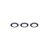 Trio ARGUS Lámpara empotrable - Set de 3 LED Negro, 6 luces, Mando a distancia, Cambia de color