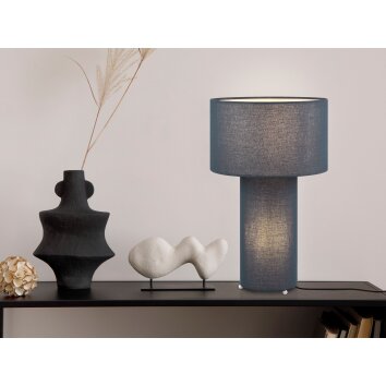 Trio Bale Lámpara de mesa Azul, 2 luces