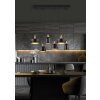 Trio Chiraz Lámpara Colgante Negro, 6 luces