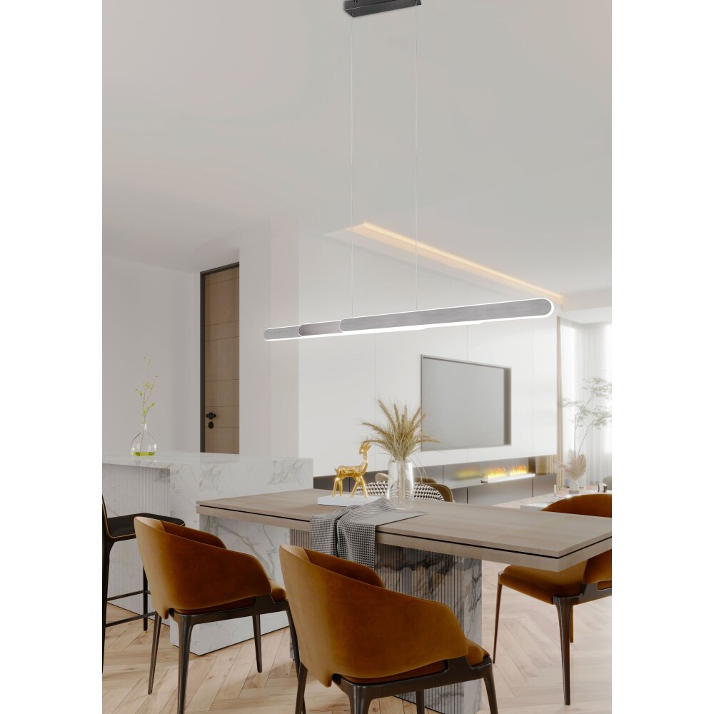 Trio Helios Lámpara Colgante LED aluminio bruñido, 1 luz main product photo