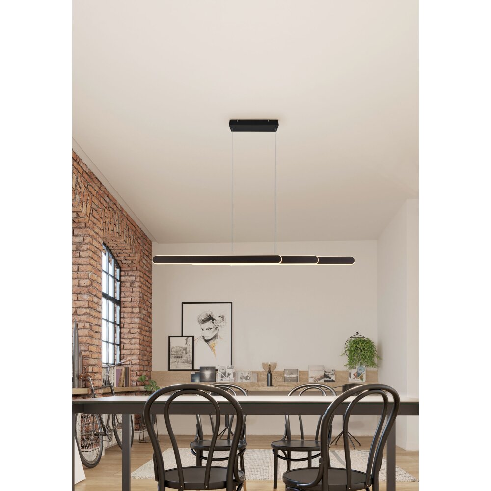 Trio Helios Lámpara Colgante LED Negro, 1 luz main product photo