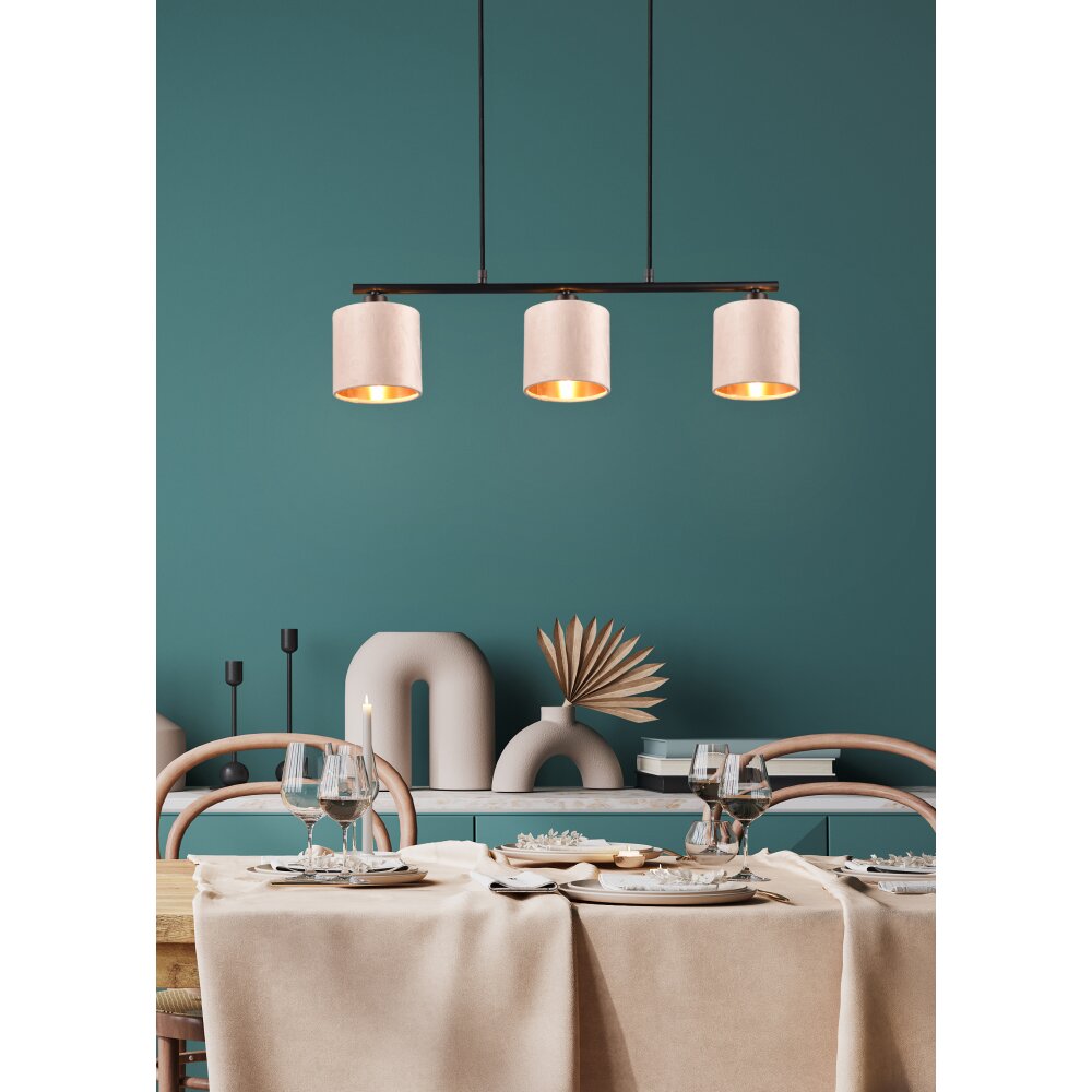 Trio JULIETA Lámpara Colgante Negro, 3 luces main product photo