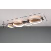 Trio Medera Lámpara de Techo LED Negro, Titanio, 1 luz