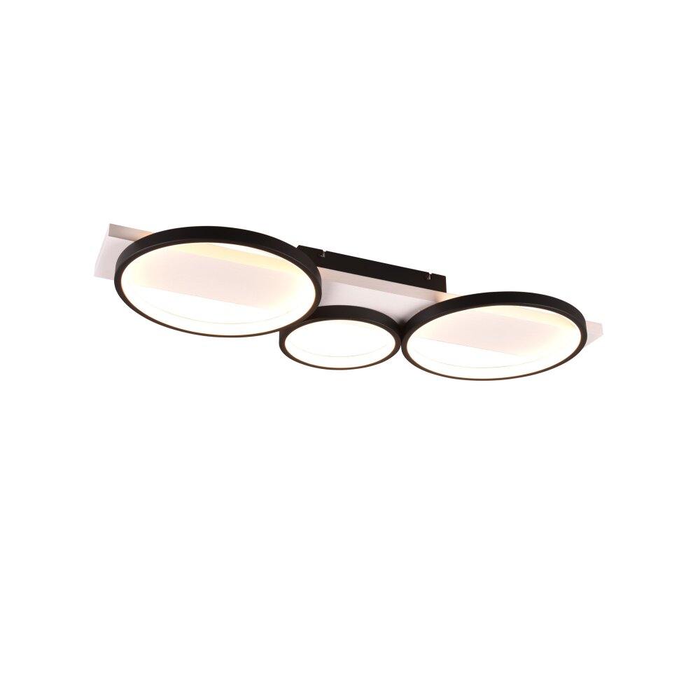 Trio Medera Lámpara de Techo LED Negro, Blanca, 1 luz main product photo