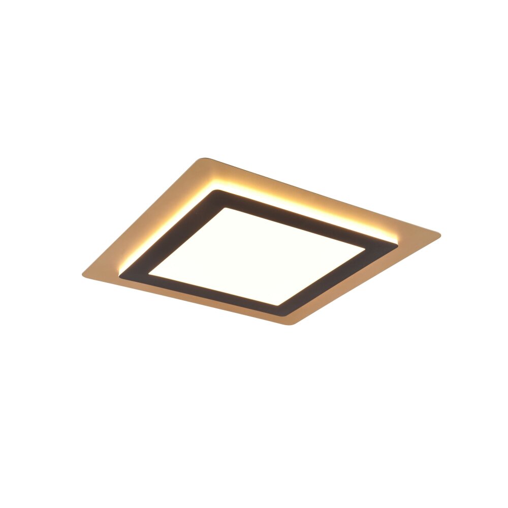 Trio MORGAN Lámpara de Techo LED dorado, Negro, 1 luz, Mando a distancia main product photo
